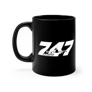 BOEING 747 DESIGNED MUG Printify